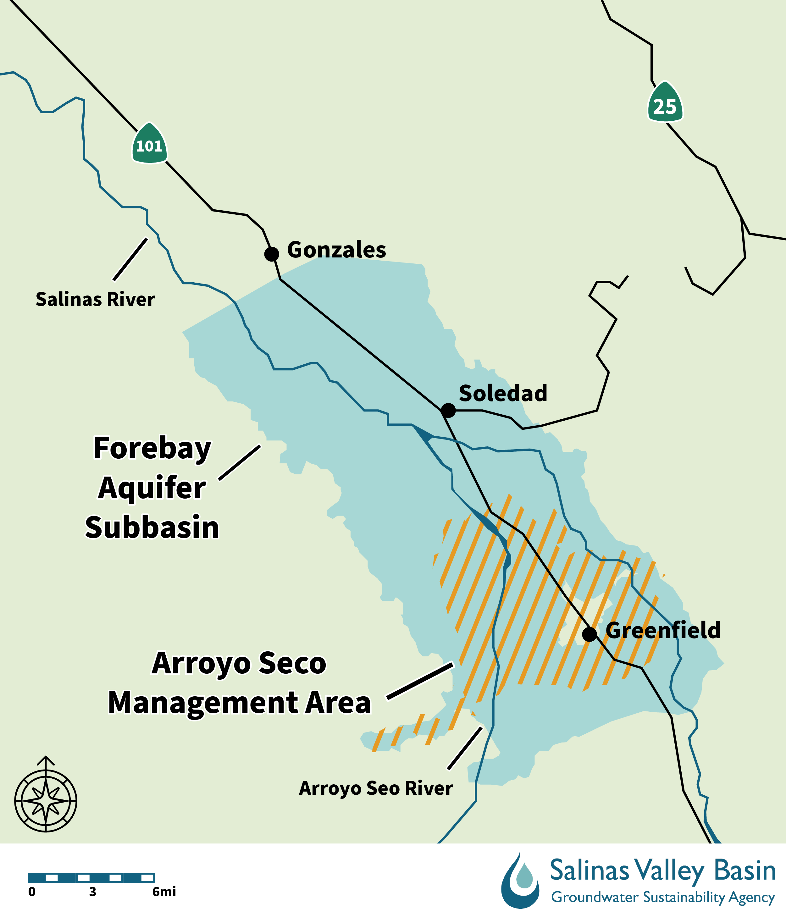 Forebay Aquifer Subbasin Map